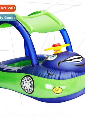 Inflatable children car seat cartoon sunshade water toys pin