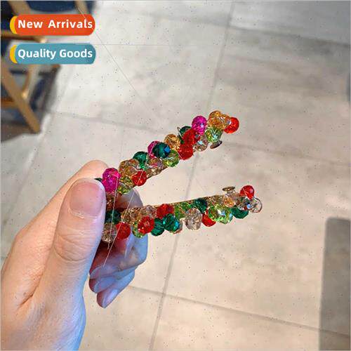 Crystal string fresh hairpin top clip girl Korea ins fringes