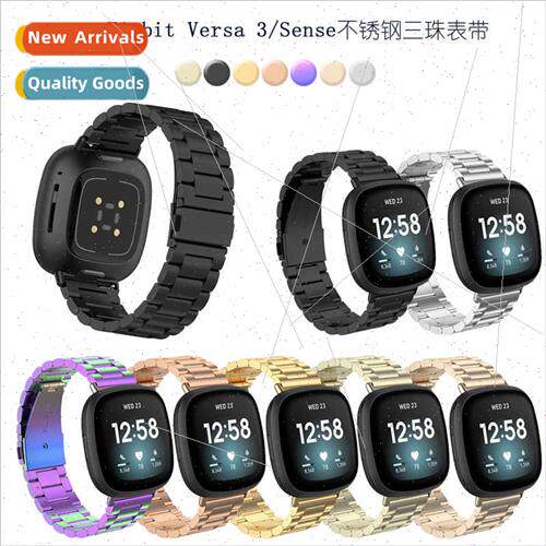 适用Fitbit Versa3/Sense Smartwatch WristbStainless Steel San