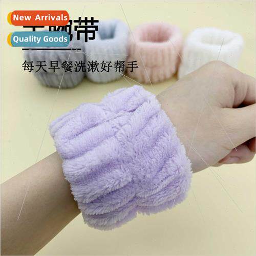 Bow tie female wash face absorbent hair ties wrist bands cor