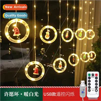 Christmas Window Decoration Hanging ghts Santa Claus Christm