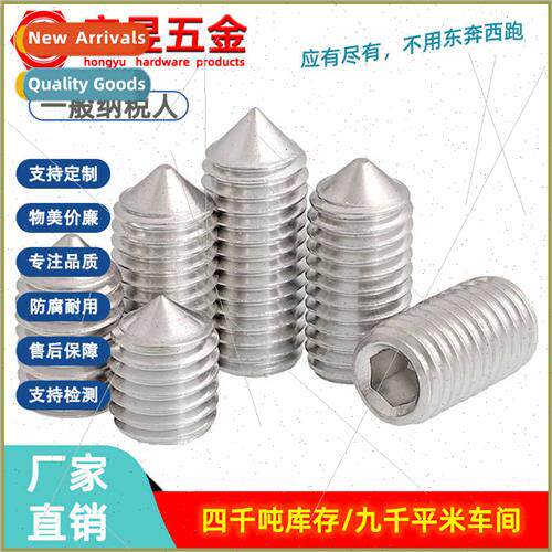 201 stainless steel hexagon socket set screws Tip machine me