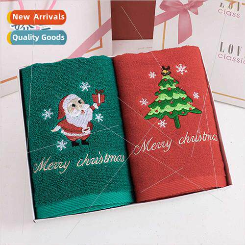 Christmas  Box Towel Cotton Towel  Box Festive  Towel Christ