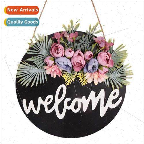 New Wooden Door Hanging WELCOME Door gn American Country Wre