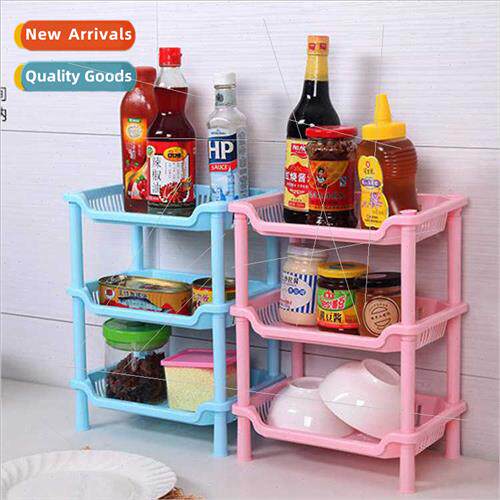 Korea bathroom three square shelves plastic storage shelves