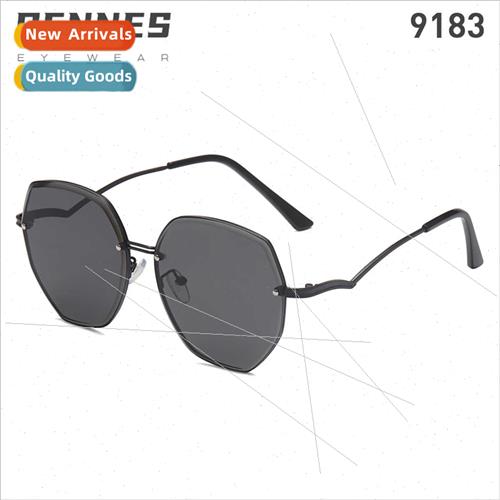 new fashion polygonal sunglasses irregular metal legs nd set