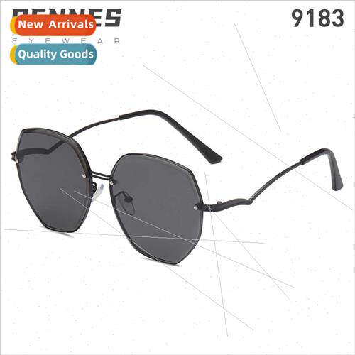 new fashion polygonal sunglasses irregular metal legs nd set