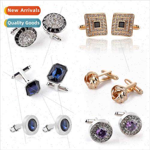New Austrian crystal cufflinks diamond cufflinks French twis