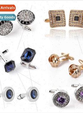 New Austrian crystal cufflinks diamond cufflinks French twis