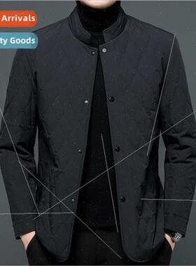 Feather cotton jacket men cotton jacket mulberry silk high-e