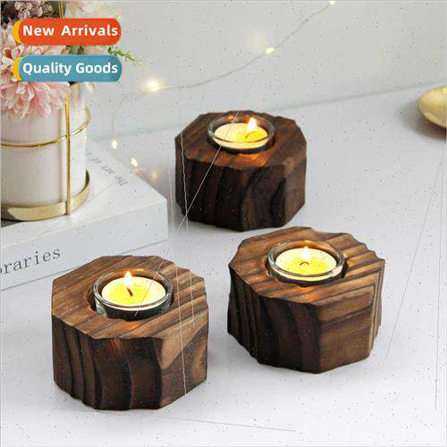Vintage candlestick wooden creative organizer home activies