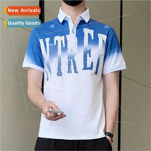 100% cotton short-sleeved T-shirt men summer nd loose clothi