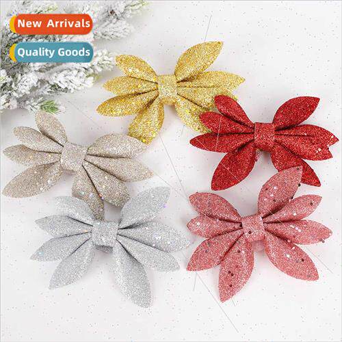 Christmas Flowers Pearl Cotton Sticky Powder Christmas Flowe