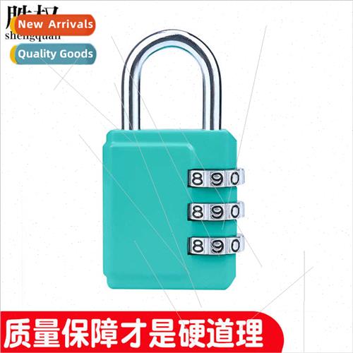 Square Mechanical Numbers Combination Lock Iron Hook Colorfu