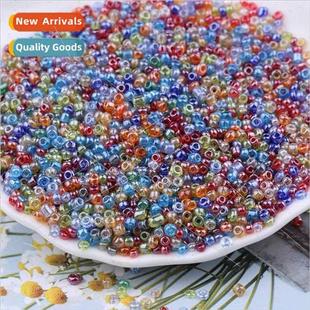 3mm weaving loose bea diy necklace beads rice oiled bracelet