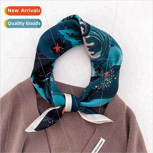 2022 new Korean  decorative fashion mulberry silk small silk