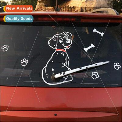 Rear Window Reflective ted Dog Rear Wiper Sticker Engraving