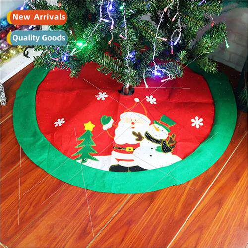 Christmas Tree Bottom Decoration 100cm Christmas Embroidery
