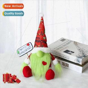 Faceless Hair Doll Long Grinch tting Beard Green