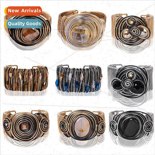 Europe punk bracelet retro fashion nd hand jewelry set cryst