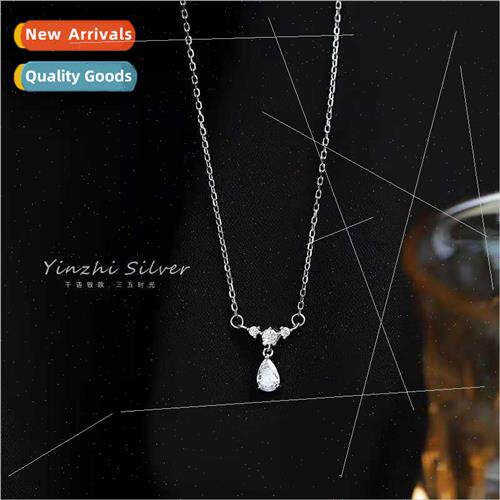 Water drop necklace women ins minimalist niche pendant