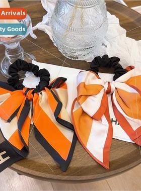 New fall color clashing geometric stripes versatile scarf bo