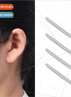 S999 silver earrings ins anti-allergy men women universal ea