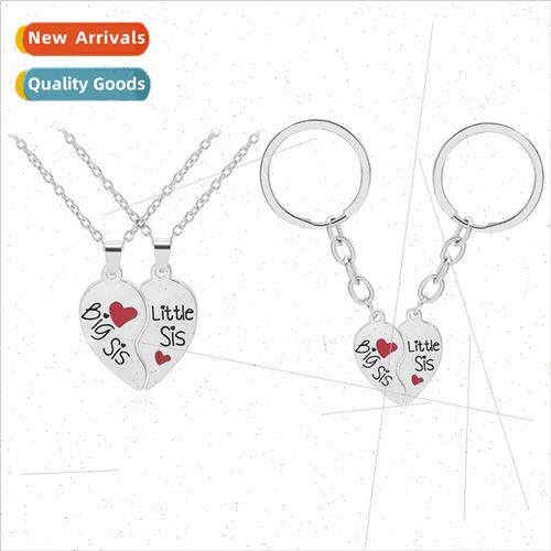 Europe Uned States good sister series necklace keychain set