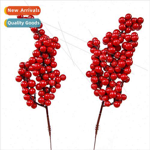 Christmas decorations simulation flowers red fru diy simulat