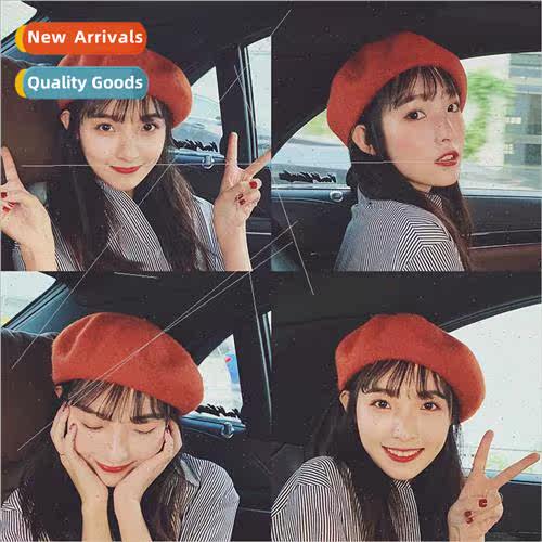 Japanese fall winter winter retro hundred wh winter beret Ko