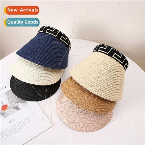 Summer new straw hollow top sunscreen sun hat Korean  a hund