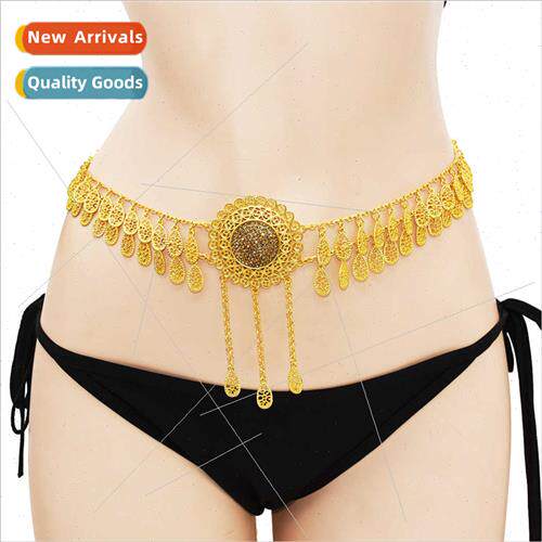 Europe Vintage Ethnic Body Clothing Jewelry Chain Alloy Gold