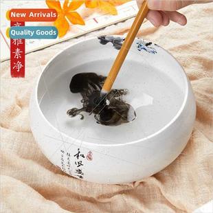 brush wash tank Hand antique ceramic large was painted