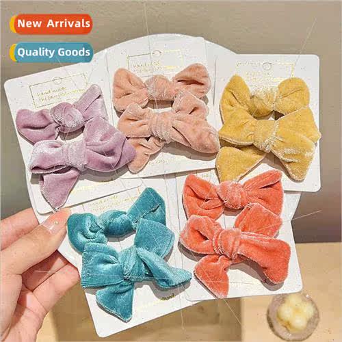 2023 autumn winter new children girls baby bow hair clips ha