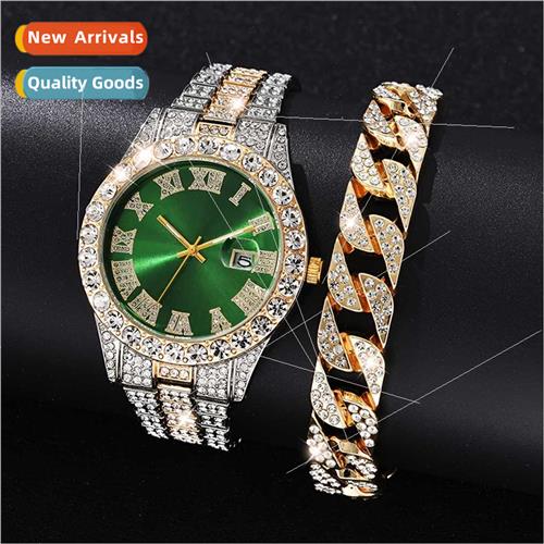 2023 new men personalized hip-hop small green water ghost Ro