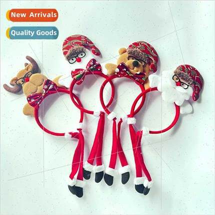 New Christmas headbelderly snowman deer head button adult ch
