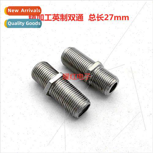 Lengthened finishing inch double through straight cable TV c