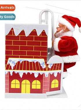 funny climbing wall climbing chimney Santa Claus doll wh mus