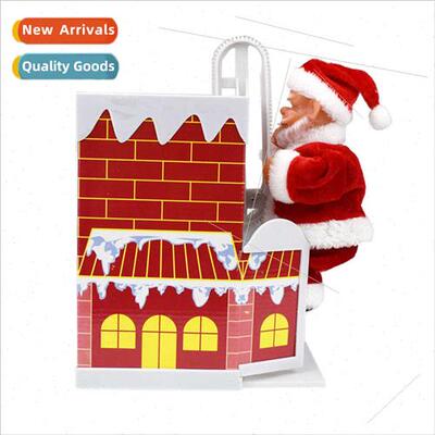 funny climbing wall climbing chimney Santa Claus doll wh mus