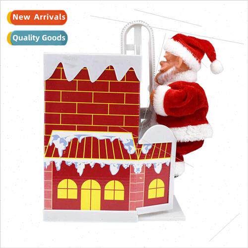 funny climbing wall climbing chimney Santa Claus doll wh mus