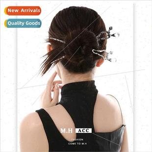 Autumn alloy resin hairpin women new Chinese hundreds disc h