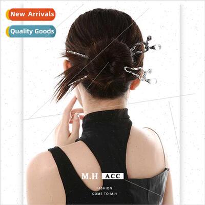 Autumn alloy resin hairpin women new Chinese hundreds disc h