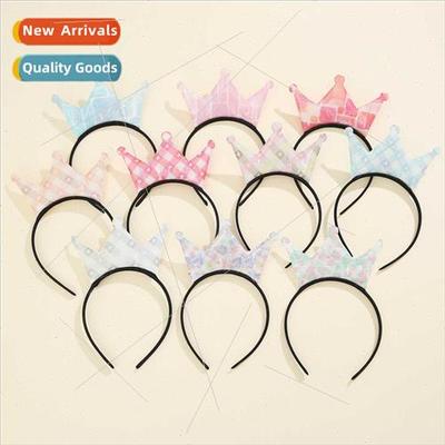 s colorful crown hair band ltle girl sweet hair accessories