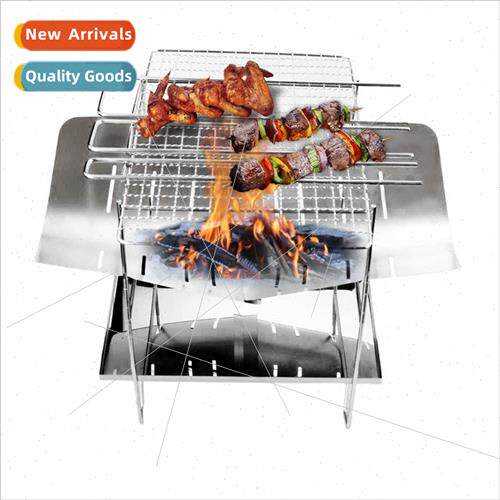 Stainless Steel Folding Barbecue Grill Burning Stove Outdoor