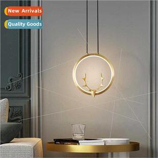 Scandinavian simple antler chandelier home room bedside bedr