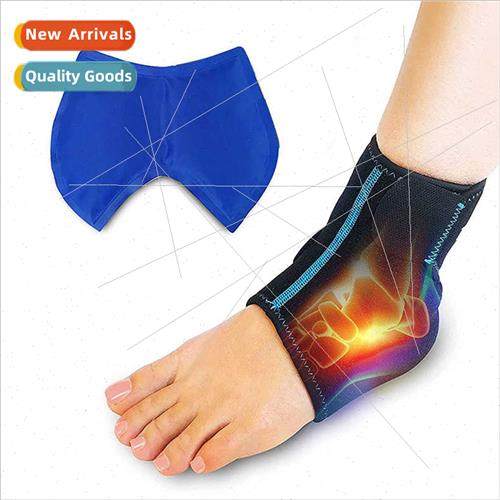 Ankle Ice Pack Wrap Reusable Heel Guard Gel Pack Protector F
