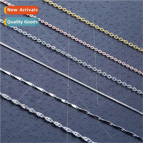 s925 silver wh chain ins simple fashion stacking hundred cro