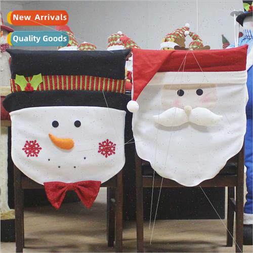 Christmas decorations old man snowman chair covers hotel res