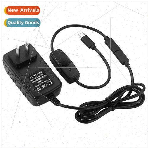 Raspberry Pi 4B Type-C connector power wh swch adapter cable