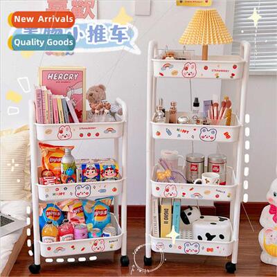 Storage shelves floor-to-ceiling mobile snack trolley bedroo